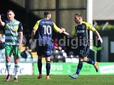 Yeovil Town v Stevenage, Yeovil, UK - 29 Apr 2017