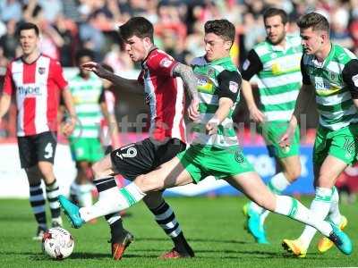 Exeter City v Yeovil Town, Exeter, UK - 25 Mar 2017