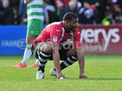 Exeter City v Yeovil Town, Exeter, UK - 25 Mar 2017