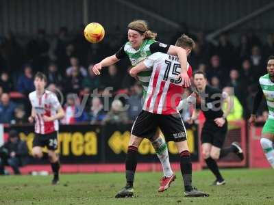 Cheltenham Town v Yeovil Town, Cheltenham, UK - 18 Feb 2017