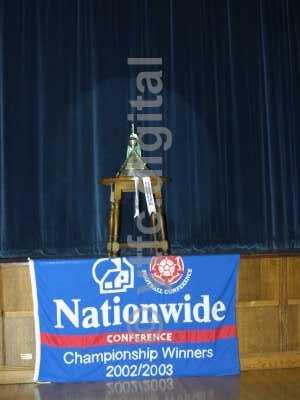trophy in spotlight